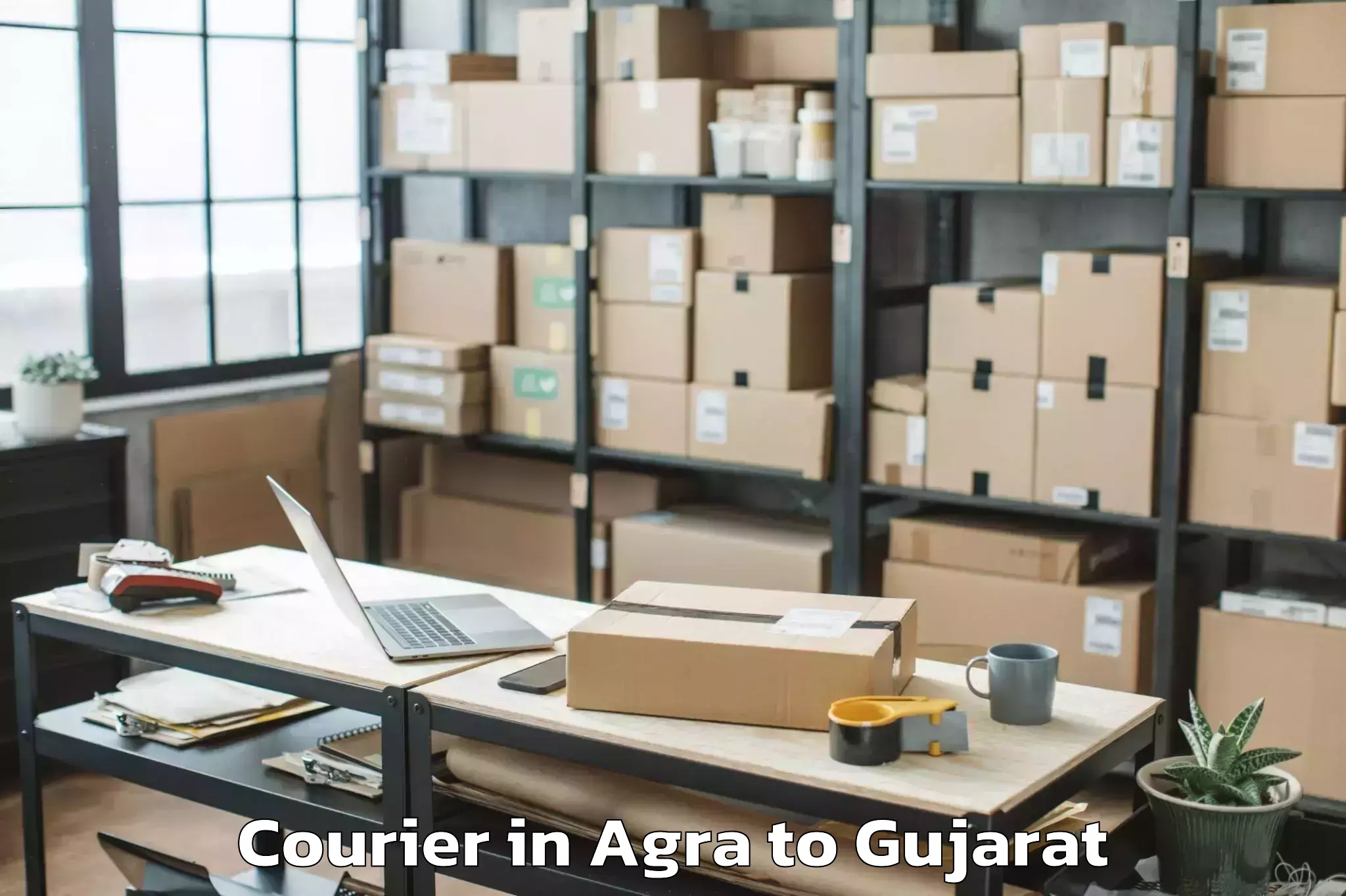 Book Agra to Garbada Courier Online